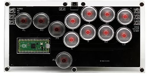 XIAO SHI MIN STORY All Buttons Fight Stick Controller Style Arcade Joystick For Sanwa PC USB Steam Full button direction control lift SOCD Fighting Stick Controller WASD