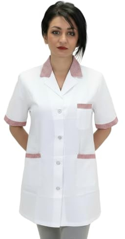 Peter's abiti da lavoro Blouse de travail pour femme, blouse alimentaire, femme de ménage, femme de chambre, maîtresse d'école maternelle, M
