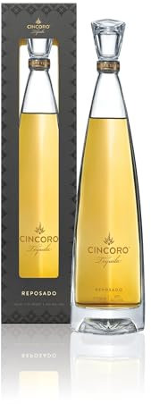 Cincoro Reposado Ultra-Premium Tequila Gift-Box | 100% Blue Weber Agave | Sipping Tequila | Aged 8-10 Months | Exceptional Neat or an Elegant Foundation for your favourite cocktail - 40% vol, 70cl