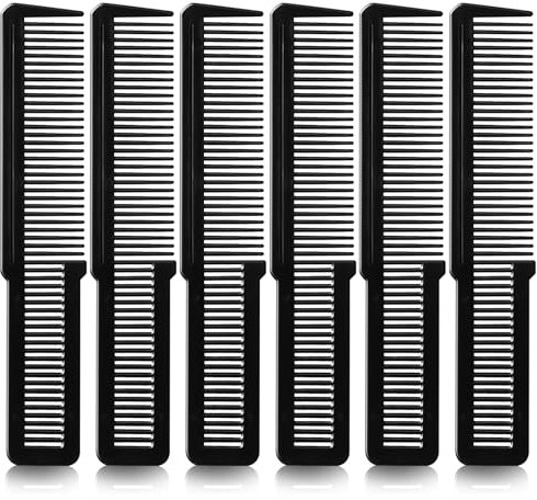 6 Stück Haarkamm Schwarz Kamm Frauen Friseur Kamm Männer Haarkamm Bruchfester Schwarz Friseur Kamm Haarschneidekamm Antistatischer Kamm Schneidekamm Friseur Friseure Salon Kamm Styling Kämme