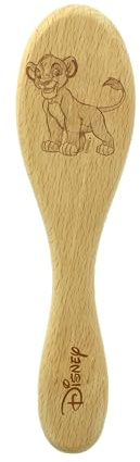 Disney Spazzola per Bebè Simba in Legno FSC - Setole Morbide di Mais – Massaggio del Cuoio Capelluto, Prevenzione Crosta Lattea Bambini – Accessorio Capelli, Cura, Igiene - Styling Preciso