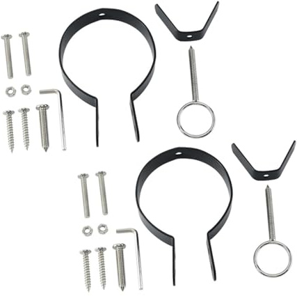 MALUGOGO 2 Sets Ham Rack Accessories Replacement Stand Fixing Holder for Home Kitchen Reliable Italian Ham Stand Parts Easy to Install Holder for Restaurant and Party Use