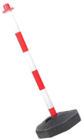 Cône de Signalisation Mobile 1 Pièce en Plastique Rouge et Blanc