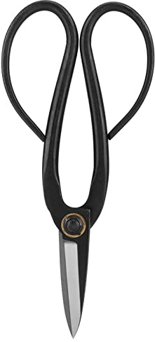 Tijeras de acero para bonsáis de 200 mm, tijeras de podar para ramas y raíces, herramienta de recorte de precisión afilada con mango largo ergonómico para el cuidado de bonsáis y j