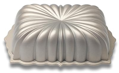 kefyixc Teglia decorativa scanalata per pagnotta, oro champagne, teglia per pagnotta smerlata antiaderente per cottura, teglia per pagnotta