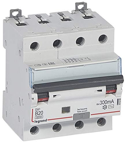 Disjoncteur différentiel DX³ 6000 4P - 400V~ - 20A - 300mA - courbe B