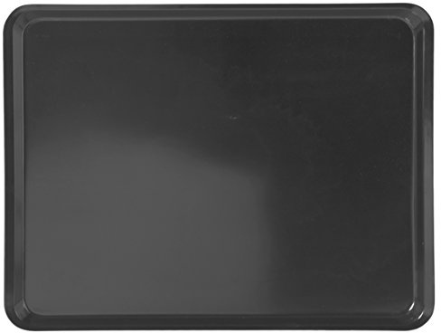 H&H Vassoio con Bordo in Melamina 40x30x2 cm, Nero – Resistente, Igienico, Facile da Pulire, Ideale per HORECA e Ristorazione