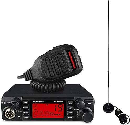 CB Radio Kit | Thunderpole T-2000 + Apollo Mag Aerial | 12v & 24v AM/FM CB Radio & Antenna Pack