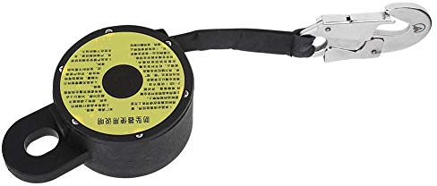 Corde de Protection antichute, Sangle Haute résistance + contrôleur Automatique de Corde de sécurité Anti-Chute en Acier allié pour travaux aériens, Installation