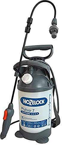 HOZELOCK – Tryckspruta Pulsar Viton 7 L: Perfekt för starka behandlingar (trä, Diy...), Viton Seals, kombinerar praktiskhet, säkerhet och komfort, separat bärhandtag, multi-strålmunstycke [5311 000]