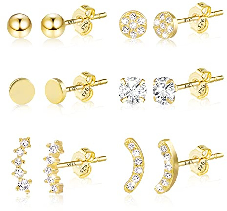 ASH'S CHOICE Boucles Doreilles Pendantes Femme en Argent Creole 925 Avec Perles