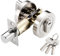 Single Cylinder Deadbolt, Door Lock Zinc Alloy Bathroom Lock Bedroom Door Lock with Key, Security Deadbolt Door Bolts for Internal Doors, Passage Door