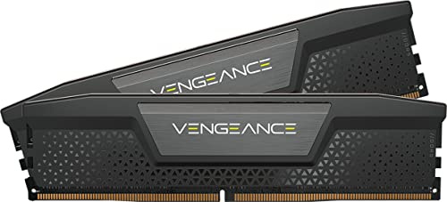 CORSAIR VENGEANCE DDR5 RAM 32GB (2x16GB) Up to 5600MHz CL40 Intel XMP iCUE Compatible Computer Memory - Black (CMK32GX5M2B5600C40)