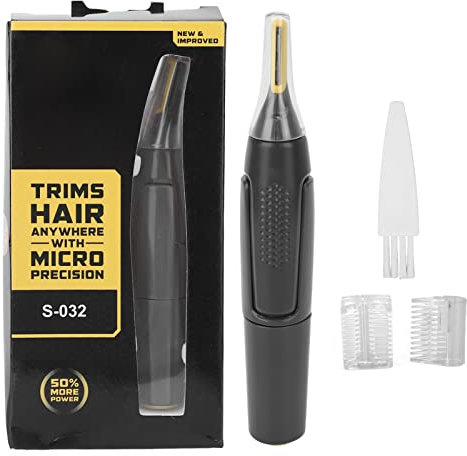 Tagliapeli per Naso e Orecchie da Uomo, Rimuovi Nasali, Rifinitore per Capelli, Rasoi Elettrici di Precisione per Sopracciglia Testa Staccabile e Lavabile Tagliapeli per il