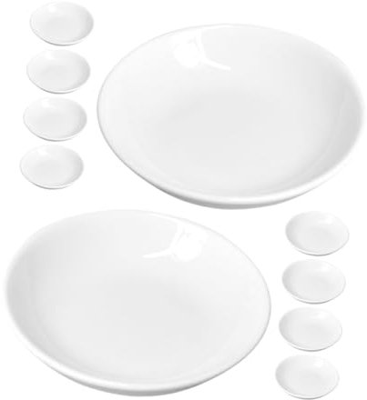 BELLIFFY 12piezas Bandejas De Apilables Para Platos Redondos De Bandejas De Plástico Para Artistas