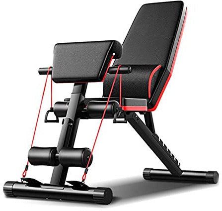 Adjustable Weight Bench Folding Home Gym Workout Bench Fitness Equipment | Steel Frame Construction, 160kg Load Capacity, 7-Position Backrest, Foldable Design, Multifunctional Home Training Bench