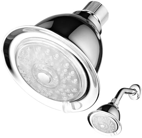 Cabezal de ducha iluminado, cabezal de ducha con luz LED | Cabezal de ducha con cambio de color LED pequeño - Cabezal de ducha creativo con cambio de color con temperatura controlada