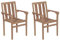 Fasba 2X Teak Massiv Gartenstuhl Stapelbar Stuhl Holzstuhl Gartenstühle Stühle Stapelstuhl Essstuhl Balkonstuhl Terrassenstuhl Gartenmöbel