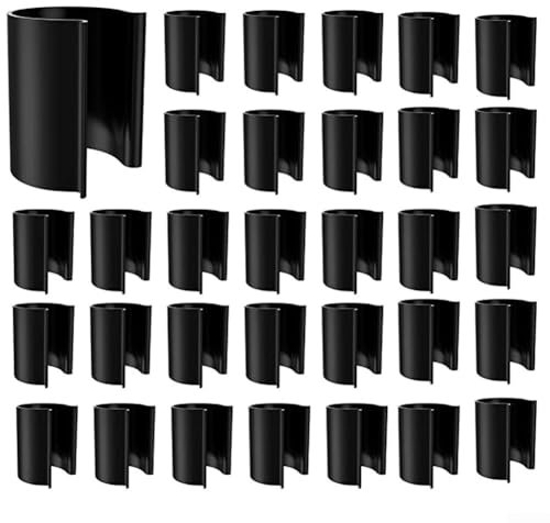 Morsetti di fissaggio per tubi in PVC per serre, per telai da 12,7 mm, accessori di supporto per piante da giardino, colore nero (10 pezzi)