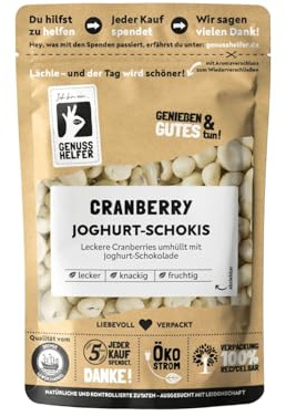 Bremer Gewürzhandel Cranberrie Joghurt Schokis, Cranberries in Joghurt-Schokolade, 150g