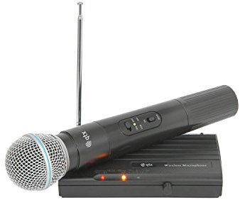 QTX VH45B Wireless Cordless Microphone Mic VHF 174.5MHz Compact System