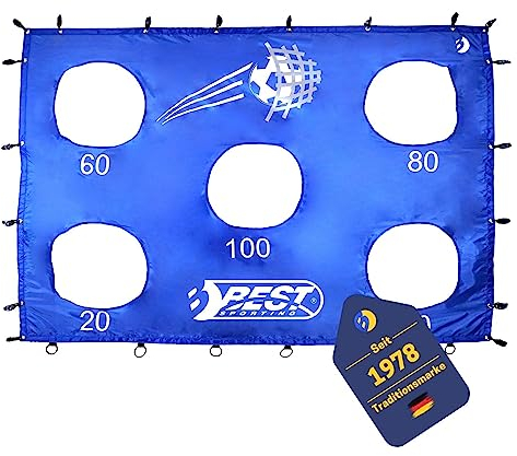 Best Sporting Torwand für Fußballtor I Tor Wand 193 x 150 cm I passend für Fußballtore mit 213 x 152 cm I Torwand Kinder mit 5 Schusslöchern