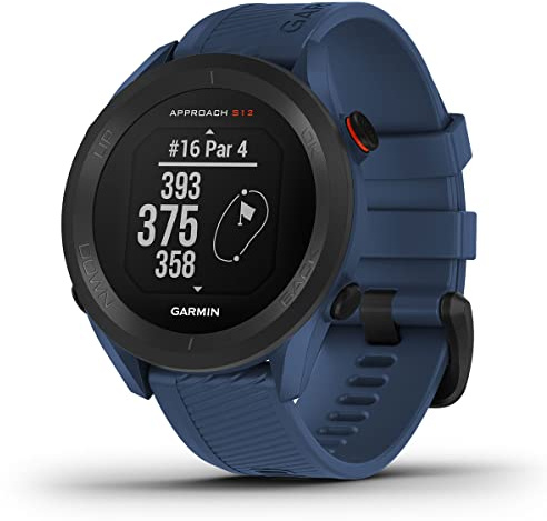 Garmin Approach S12 (Tidal Blue), Orologio GPS per il golf, 42.000+ campi internazionali, Distanze ostacoli, Rilevamento statistiche, Autonomia fino a 10 settimane