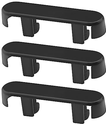 20 Stück Abdeckkappen für Fensterablauf, Abflusslochdeckel aus Kunststoff, Ersatz für Fenster-Zubehör, UPVC, 39,5 x 10 x 6,5 mm, Schwarz