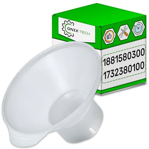 ONIX TECH Trichter Spülmaschinensalz für Spülmaschine mit dem Originalcode 1881580300 1732380100 für Beko Geschirrspüler - Garantie 5 Jahre