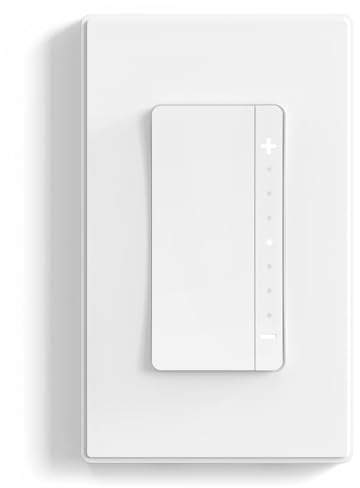 ELEGRP LEDPro™ Multi-Location Dimmer, EDM25BM Master Dimmer Light Switch for LED, Single Pole/3 Way/4 Way, 1 Pack, Matte White