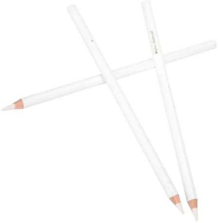 VGEBY Lápiz de Bocetos de Carbón Blanco para Diseño y Pintura Profesional, 3 Piezas de Accesorios de Arte de Madera para la Producción de Patrones de Ropa