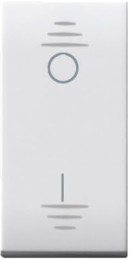 INTERRUTTORE 2P 16AX ILLU. DOMUS 1M0D RAL9010 250V