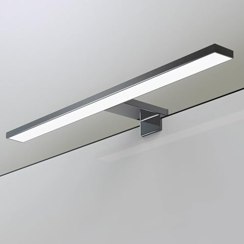 YIQAN LED Spiegelleuchte Spiegel Lampe 4000K Natürliches Mattschwarz 30cm Badezimmer Licht 5w 500lm 3 Montage Optionen spiegellampe bad beleuchtung für schminktisch spiegelleuchte