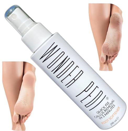Removedor de callos – Tres minutos de fijación rápida – Escofina de lima de pies – Exfoliante instantáneo de pies Suavizante exfoliante Peel Spray, lima para talones y callos (Suavizante 200 ml)