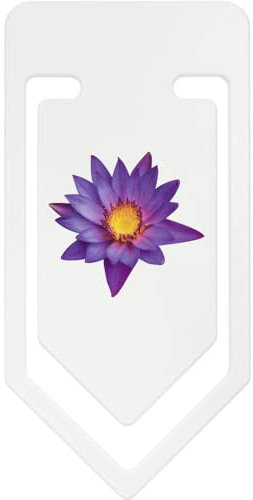 141mm 'Beautiful Violet Water Lily' Giant Plastic Paper Clip (CC00085601)