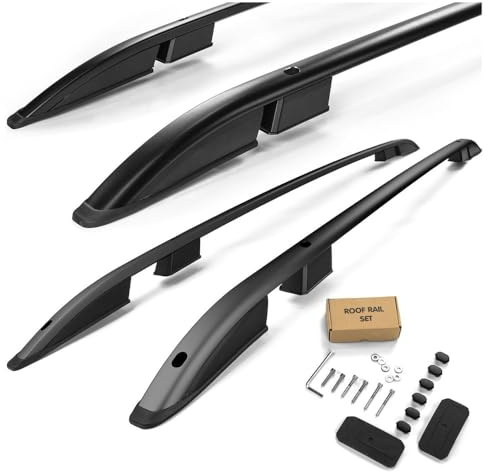 CHROMEMASTER | Dachreling Dachträger Kompatibel mit Jeep Renegade 2014+; Zur Befestigung der Dachgepäckträger, Dachkörben, Dachboxen oder Dachfahrradträger | Robuste Konstruktion aus Aluminium