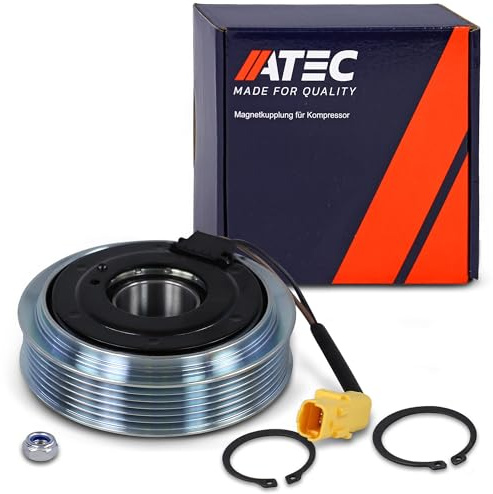 ATEC Germany 1x poulie avec roulement, 1x bobine magnétique avec fiche, 1x plaque de pression,
