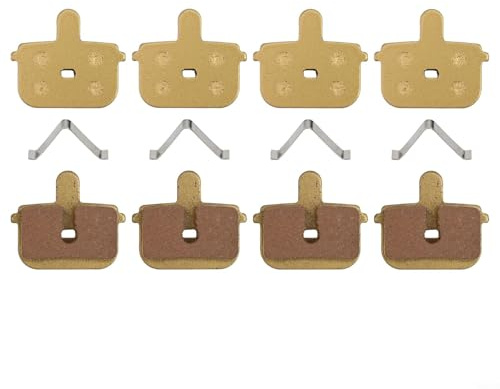 4 Pair -Metal Disc Brake Pads for KUGOO G-Booster Electric Scooter, Compatible with Tongli and Forever Calipers, High- Resistant for(Metal)