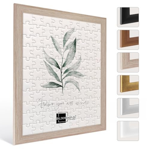 Bildershop-24 Cadre à puzzle/photo Valencia 65X85cm Chêne Sonoma pour 1500-2000 Pièces antireflet*
