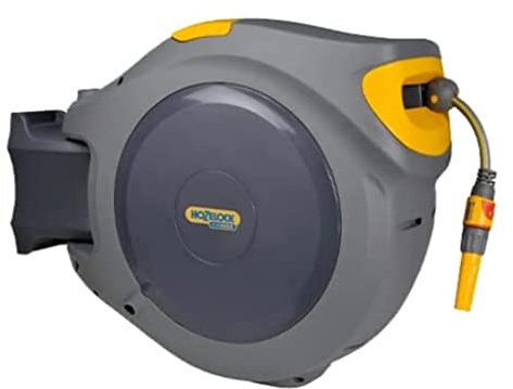 Hozelock - Portamangueras automático AUTOREEL Flowmax con 30 m de Manguera de 15 mm -El Original-