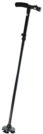 TEMPO DI SALDI Bastone Da Passeggio Pieghevole Con Luce Torcia A Led E Altezza Regolabile