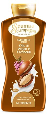 Spuma di Sciampagna Baignoire Crème Nutriante Huile d'Argan et Patchouli - 650 ml