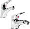 Miscelatore Rubinetto Bidet Cromato + Miscelatore Rubinetto Lavabo Cromato Rubinetteria Bagno Casa