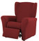Estoralis | Berta Moderner Design-Relax-Sesselbezug | Elastischer Jacquardstoff | Rot | Für Relaxsessel von 70 bis 90 cm. | Sesselschutz | Anpassbar an alle Arten von Sesseln