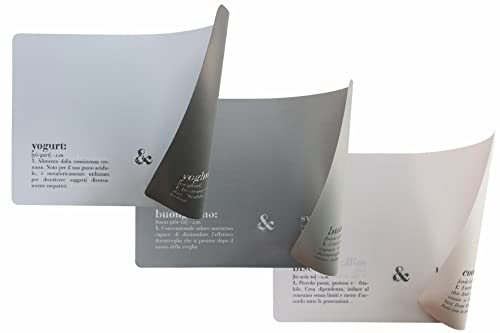 Villa d'Este Home Tivoli 5909080, Victionary Tischset Italienisch/Englisch, doppelseitig, 45 x 30 cm, 6 Stück