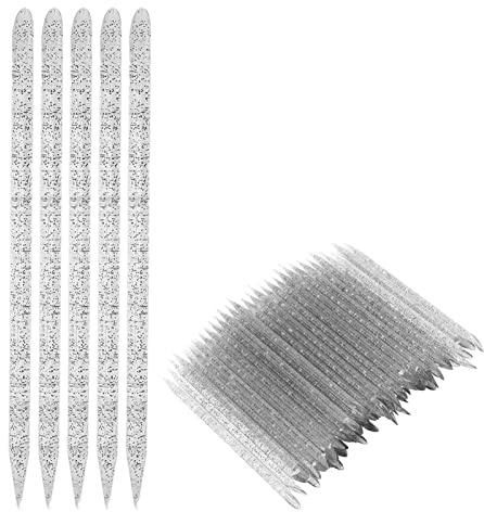 100pcs Nail Care Cuticle Pusher Dead Skin Removal Sticks, Plastic Manicure Pedicure Cleaning Tool with Pointed and Beveled Tips, for Nail Artists and DIY Nail Care (Black)