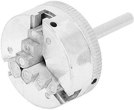 OVAQUIXI 3-Backen-Drehfutter, Manuelles Spannfutter, Selbstzentrierend, M12 x 1 Pleuelstange, 10-35 mm Klemmbereich