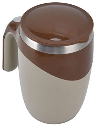 TIKATARER Tazza da caffè con Agitazione Magnetica, Tazza da caffè con Agitazione Magnetica da 380 Ml, Bicchiere da caffè con Miscelazione Automatica, Tazza da caffè in Acciaio Inossidabile