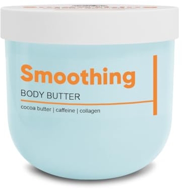 Beurre Corporel Lissant 200 g - Crème au beurre de Cacao - Hydratant Corps - Soin de la Peau - Soin Mains - Beauté - Arôme de Vanille - Smoothing Body Butter