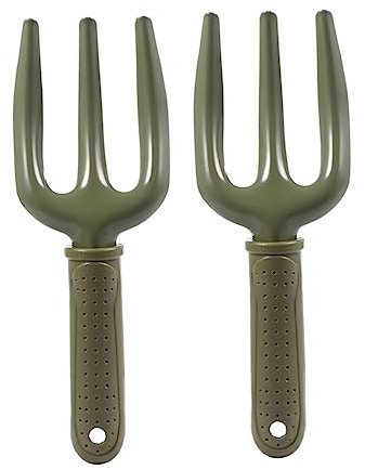 POPETPOP 2pezzi Forkone da Giardinaggio Manuale in Ferro e PE Attrezzi per Piantagione per Fiori e Verdure